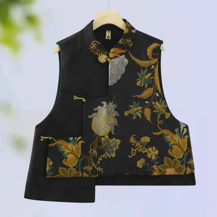 马甲-清欢 新中式国风马甲秋款高级时尚设计款