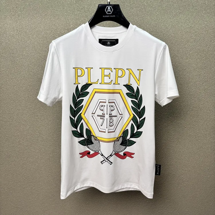 PLIPHPP PLEPN经典麦穗双P休闲百搭修身高级时尚短袖T恤1750