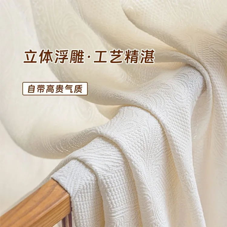 【温柔色彩】高级法式立体浮雕提花窗帘图案纱帘卧室客厅阳台遮阳