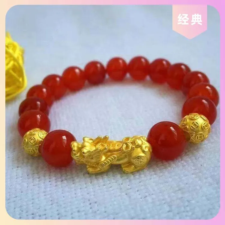 【路路通金色貔貅手串】时尚百搭正品保证复古民族风贵妇款ins