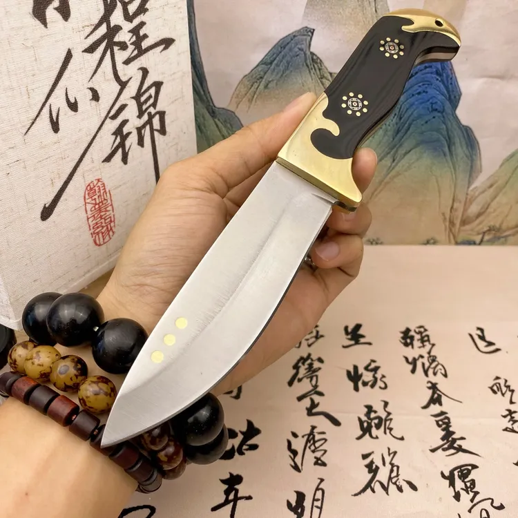 金花-高硬度不锈钢合金钢瓜果蔬菜刀小刀已开刃折叠便携水果刀