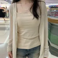 常规短款春夏秋薄款防晒毛针织衫百搭设计感修身【E区】5501 E46-4