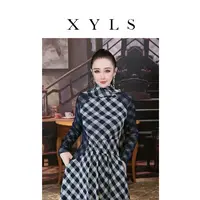 女装连衣裙弹力印花T006972