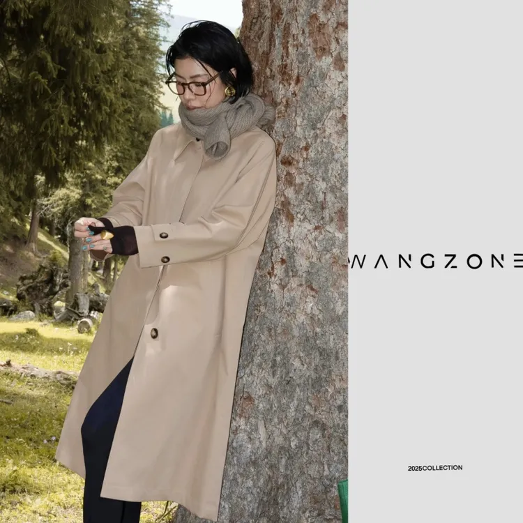 WANG ZONE｜意大利进口面料经典卡其立体结构剪裁挺阔感风衣夹克外