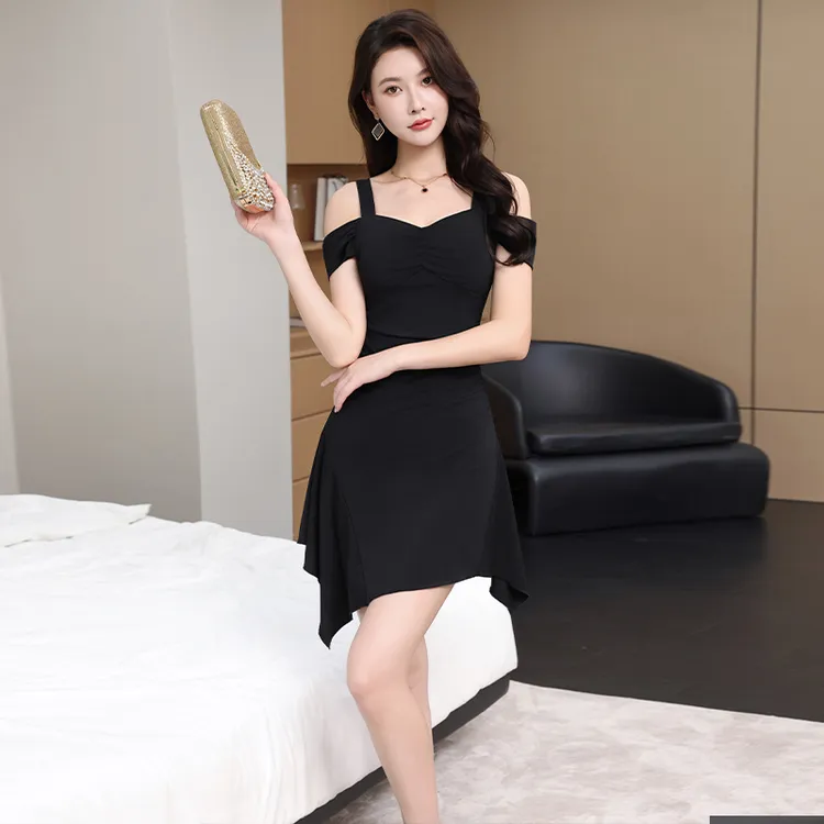 足浴足疗店工作服新款显瘦性感连衣裙桑拿spa养生会所ktv工衣女