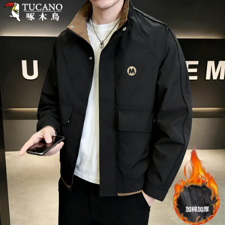 TUCANO/啄木鳥春秋潮牌夹克加棉时尚立领休闲外套潮流帅气百搭