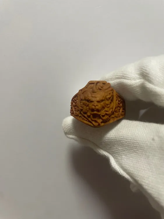 貔貅王戒指沉水高货印度迈索尔老山檀香定制款