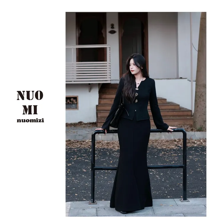 ZOZ糯米子[摇曳生姿]修身新款鱼尾裙微胖胯宽显瘦A字半身裙