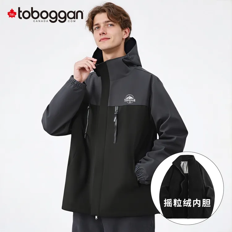toboggan加拿大秋冬户外三合一冲锋衣男女防风防水徒步登山冲锋服