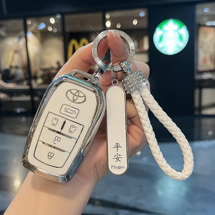 适用丰田钥匙套塞纳/赛那/埃尔法威尔法/格瑞维亚/高档车包壳扣男