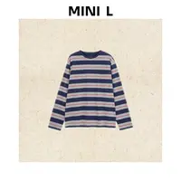 [MINI L]“繆语”m*u系秩序撞色条纹经典柔织长袖T恤