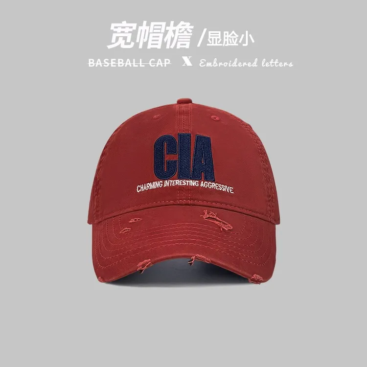 [前期出销量亏本卖]大头围显脸小冬季鸭舌棒球帽简约时尚刺绣