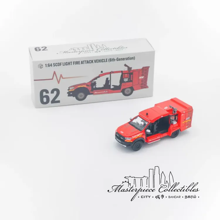 2025佛山-1/64杰作红犀牛静态汽车模型摆件
