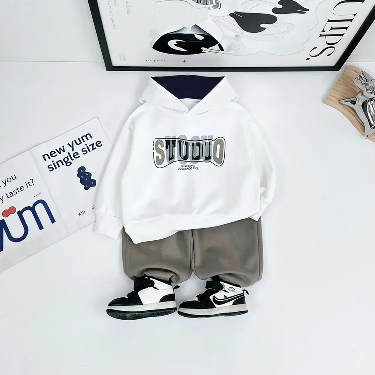 儿童卫衣连帽2025新款春装男童春秋上衣潮HZ25160悠悠童话童装 