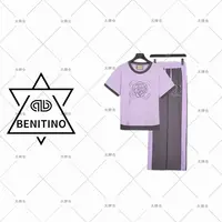 2025夏季新款短袖运动休闲套装女士时尚宽松潮流