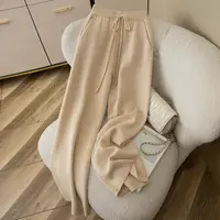 【梅姐专属】秋冬新款羊绒阔腿裤百搭显瘦QHQTK01