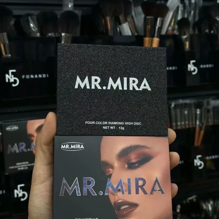 MR.MIRA四色钻石高光盘修容盘腮红质量保证正品保证全国包邮到家
