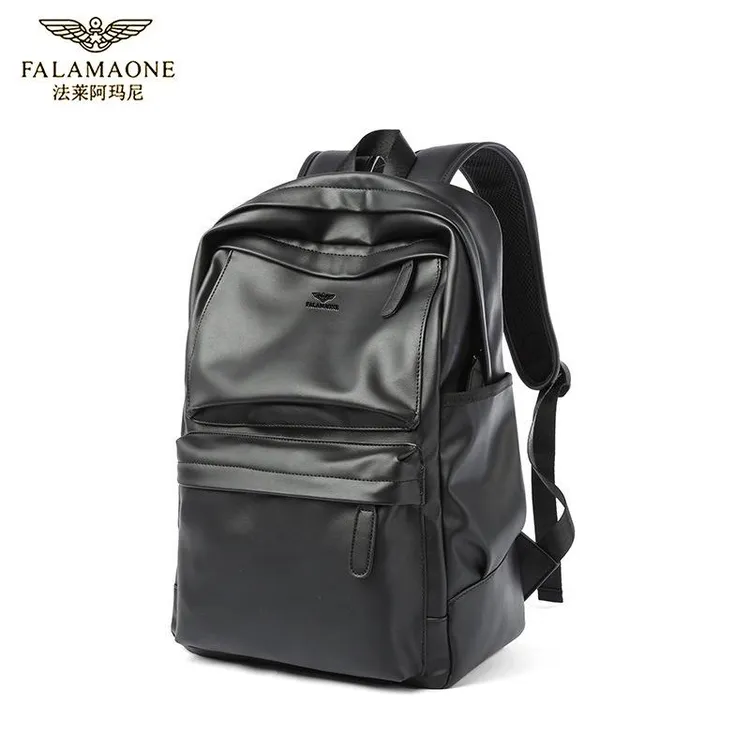 法莱阿玛尼男士双肩包商务通勤男包大容量电脑包潮流百搭旅行包商品图