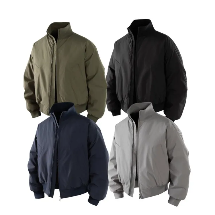 cleanfit立领三防棉服外套男短款美式重磅工装硬汉棉衣飞行员夹克