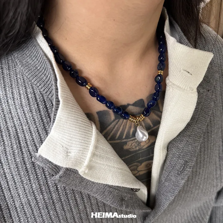 钛钢项链 新贵~异形巴洛克风项链男潮小众设计高级感嘻哈锁骨链女