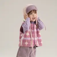 【两面穿】papa爬爬印花小米粒复合绒双面穿马甲保暖颜值秋冬款