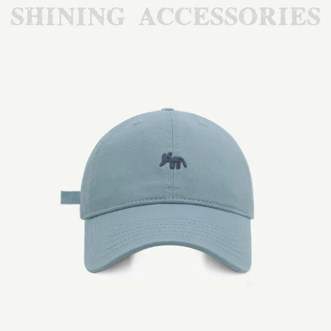 精梳棉软顶小狐狸刺绣棒球帽韩版男女同款时尚百搭显脸小鸭舌帽