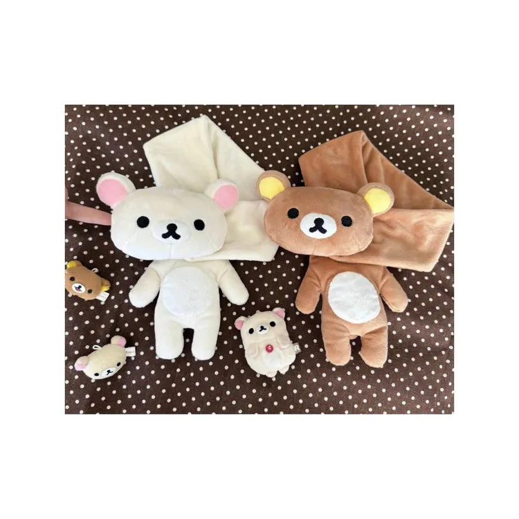 IOSN轻松熊【立体围巾】柴呼呼软妹围巾保暖学生围脖洛丽塔配饰2515