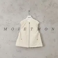 Moi et mon冬季新款小众设计师款抽褶棉马甲休闲百搭简约夹棉马甲