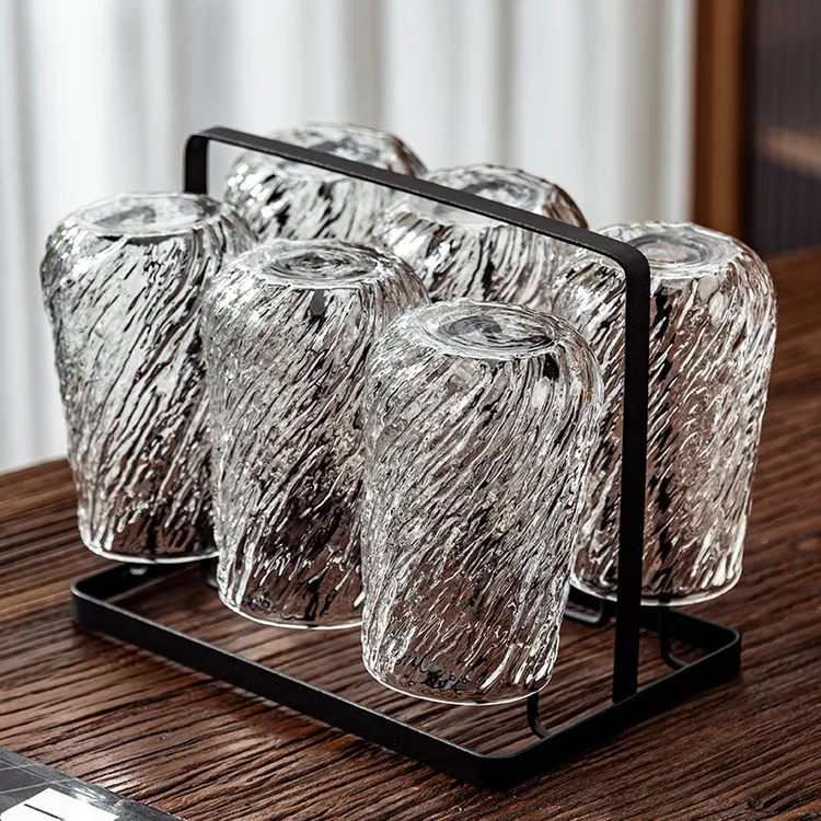 玻璃杯耐高温轻奢高级感茶水杯食品级啤酒杯子套装家用客厅冷水壶