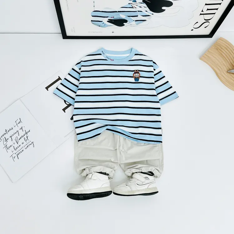 儿童短袖T恤夏季男童上衣2025新款宝宝洋气潮HZ25543