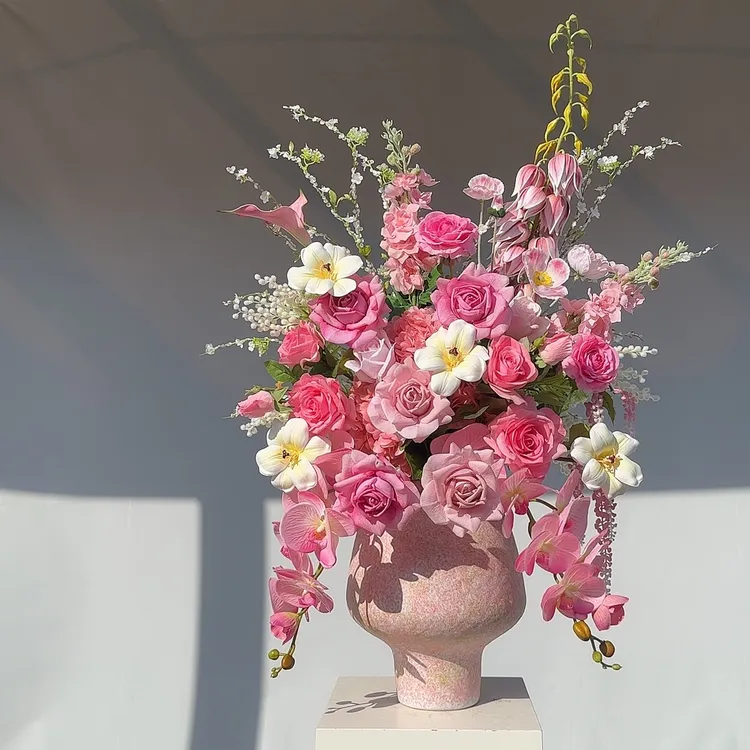 【平安喜乐】仿真花花艺插花卧室客厅温馨手扎花束成品发货