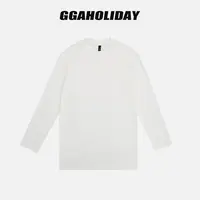 GGAHOLIDAY秋季时尚简约宽松纯色长袖打底衫休闲百搭T恤-154132