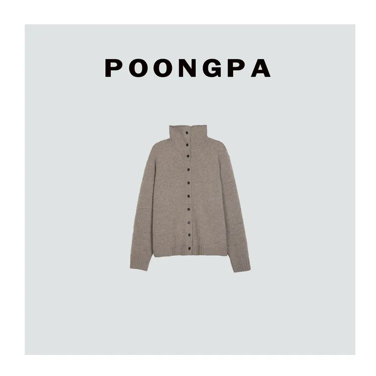 YOUYI /“高奢老钱”极简精致贵气休闲高领羊毛衫/极简设计中显瘦