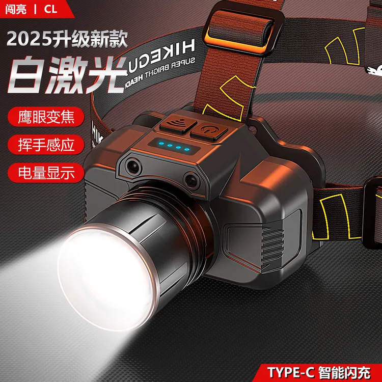 头灯钓鱼专用户外灯矿灯夜钓头灯露营灯强光远射防水电灯户外超亮
