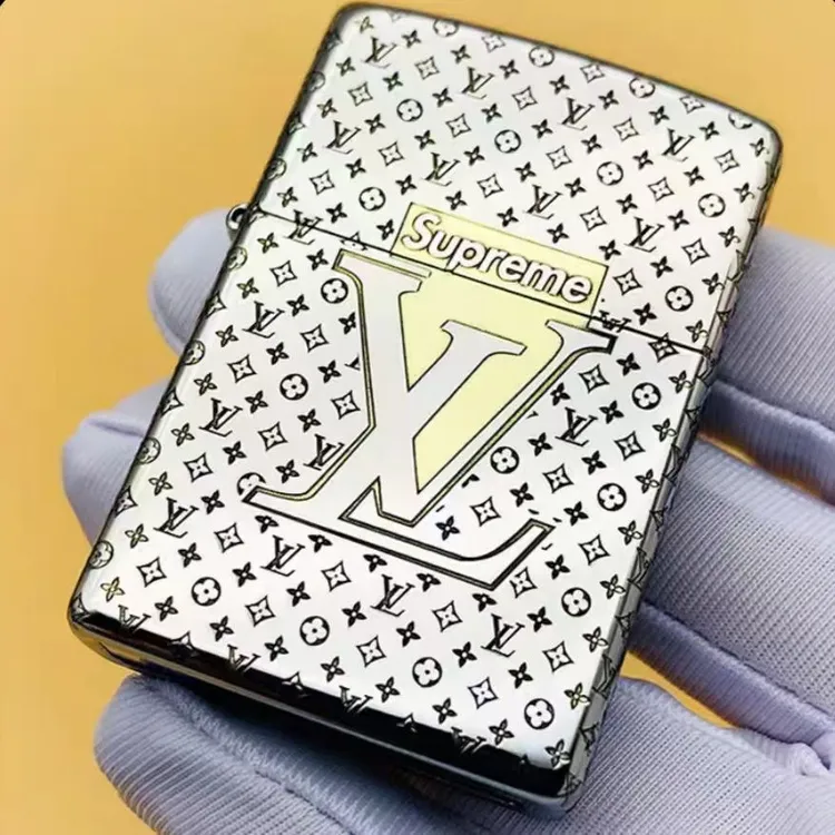 打火机镀铬煤油打火机加厚盔甲外壳盔甲机花纹