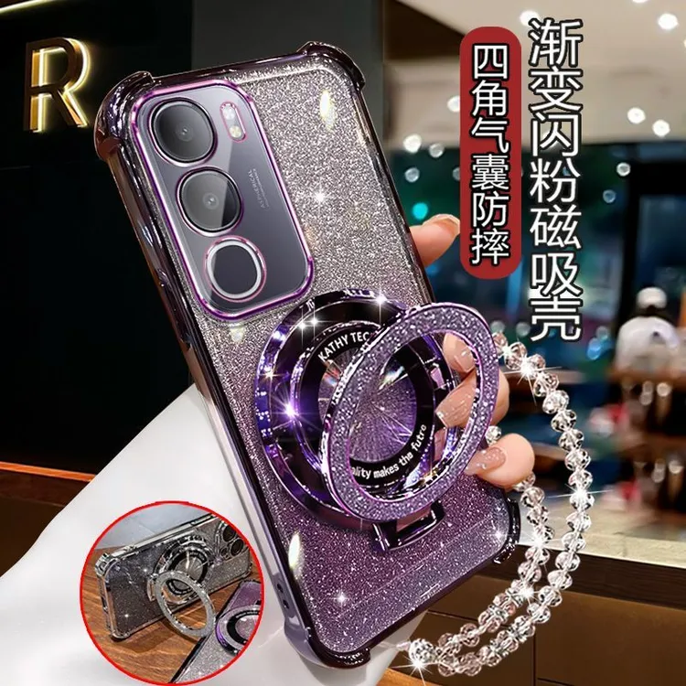 适用vivoy50手机壳新品硅胶软壳四角防摔V2443A全包镜头膜带支架.