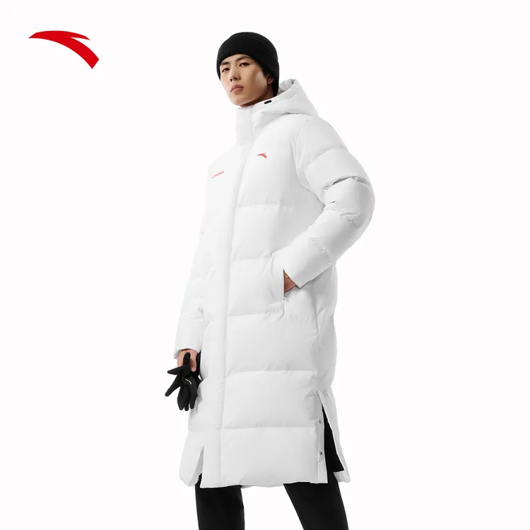 安踏长羽绒服 | 冬季防泼水男女同款火山岩保暖极寒羽绒服