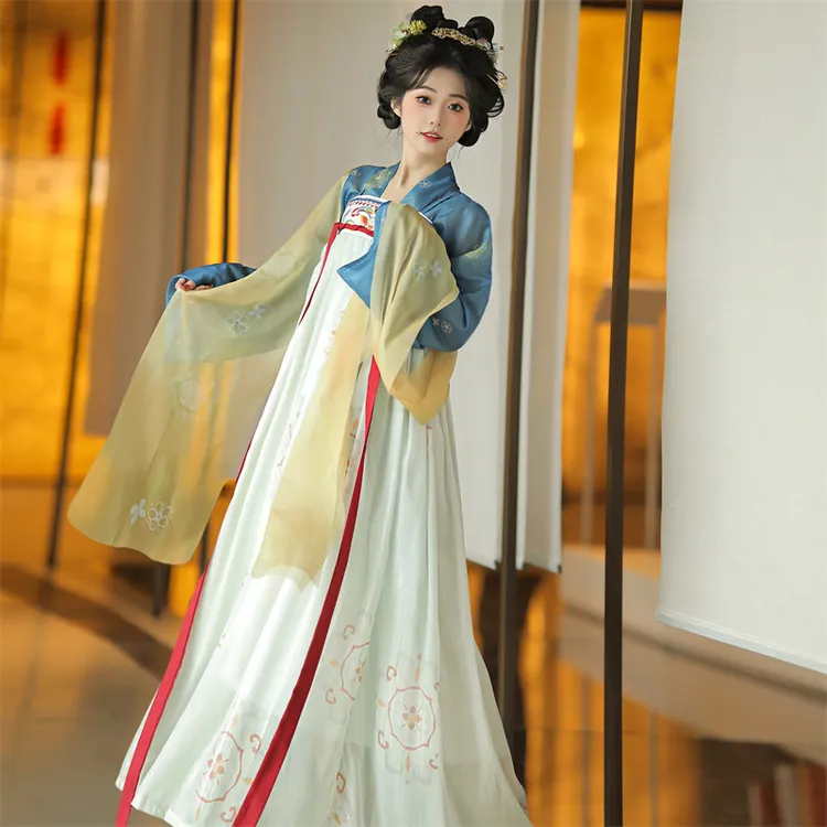 十二深衣 原创唐齐胸襦裙汉服女2025新款春夏季改良古风仙气古装