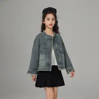 1752女童牛仔外套超软儿童2025新款爆款洋气春秋款中大童上衣童装