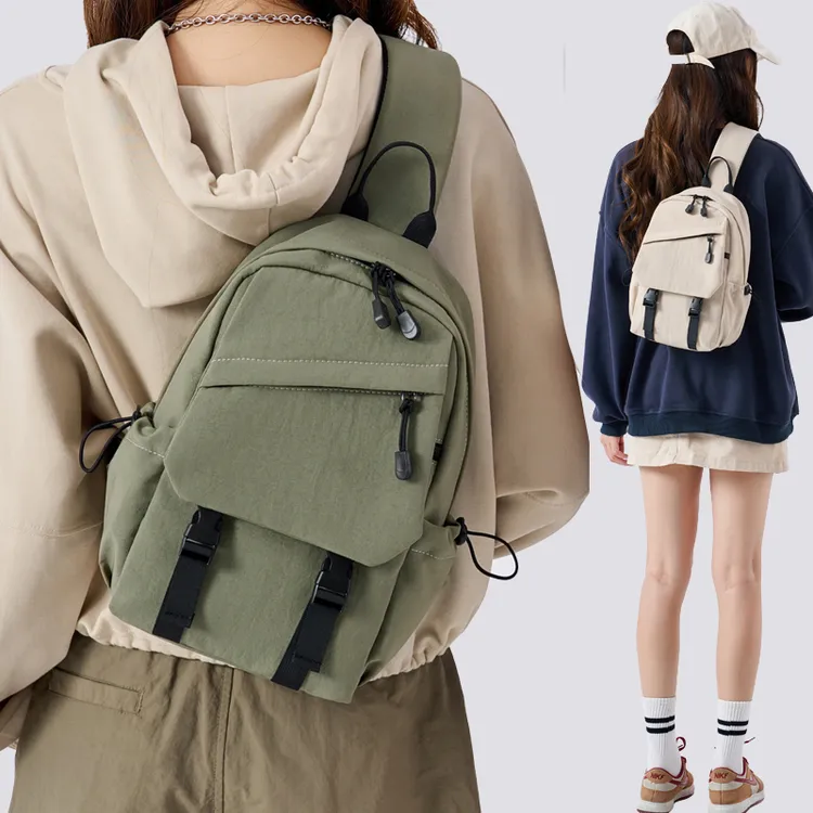 斜挎包男士胸包ins潮牌运动学生小背包休闲日系学生单肩包斜肩包