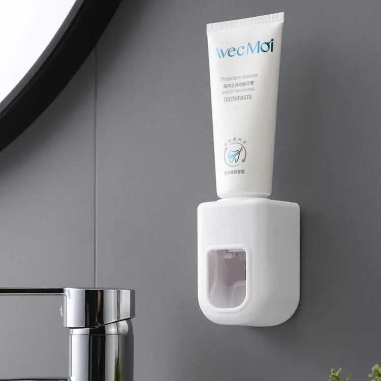 家用自动挤压器懒人免打孔壁挂挤牙膏神器洗面奶可拆卸创意