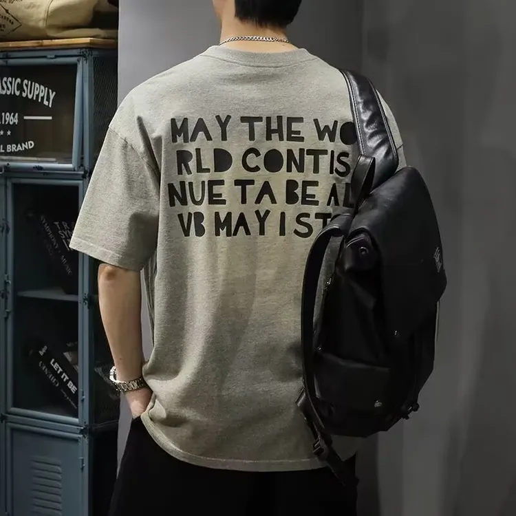 【痞帅复古潮T】仓石一树新款潮牌短袖男士宽松半袖夏季百搭休闲t恤