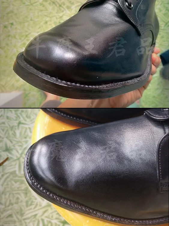 牛魔王君品 3516男士全皮底老三钉迎宾皮鞋高腰男士礼宾高帮皮鞋