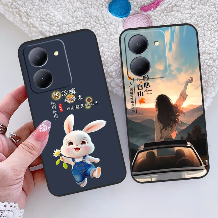 适用vivo y78手机壳V2278A全包边防摔软壳新款硅胶磨砂保护套简约