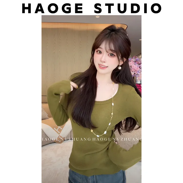 浩哥严选●针织衫预HGQ5ZZS4243A简版百搭日常通勤秋冬修身显瘦款