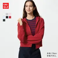 优衣库女装运动拉链连帽外套/长袖484236
