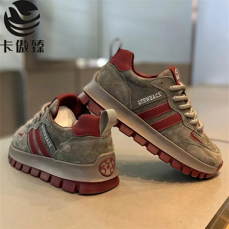 2025秋季低帮软底厚底系带运动休闲阿甘鞋舒适韩版舒适男鞋子时尚