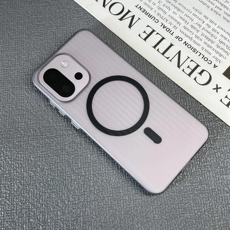 简约高级瓦楞适用一加13T手机壳磁吸1+13超薄Ace5磨砂透明防摔硬