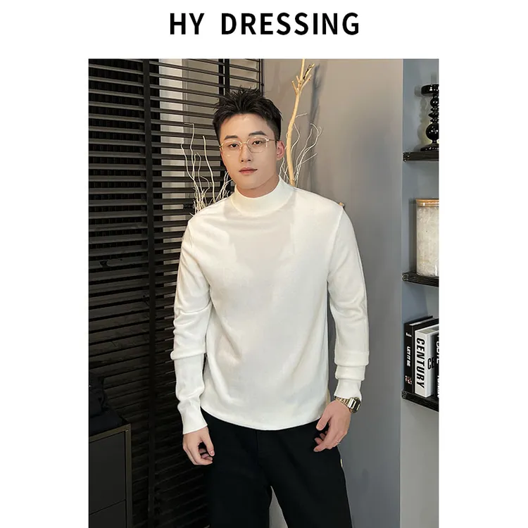 【HY穿搭】冬季「暖糯合身 I 圆中高三领」细腻亲肤保暖时尚针织毛衣