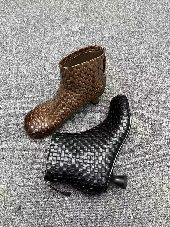 丽尔手工女鞋]3厘米软底时尚圆头女2025爆款阔腿裤专用鞋子百搭款